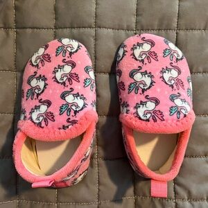 Toddler Girls Unicorn Slippers